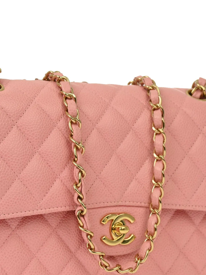 Chanel Pre Owned 2004 2005 Medium Double Flap Shoulder Bag — Same as shown — Size One Size — Back View