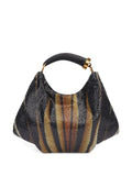 Roberto Cavalli Sequin Embellished Shoulder Bag — Same as shown — Size One Size — Front View