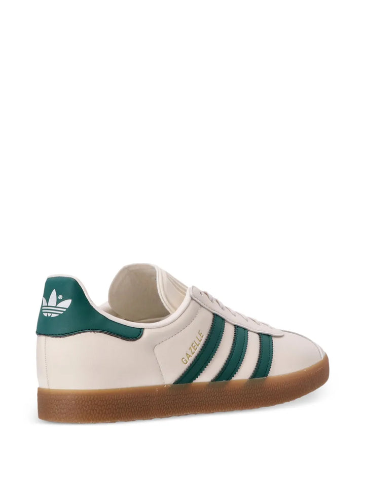 adidas Gazelle Sneakers — White/Green — Size US M 6 - US W 7.5 — Top View