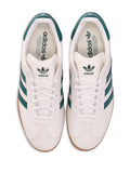 adidas Gazelle Sneakers — White/Green — Size US M 6 - US W 7.5 — Detail View