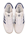 adidas Gazelle Sneakers — White/Navy Blue — Size US M 5 - US W 6.5 — Detail View