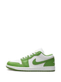 Air Jordan 1 Low Se Chlorophyll Sneakers — White/Green — Size US M 9.5 - US W 11 — Detail View