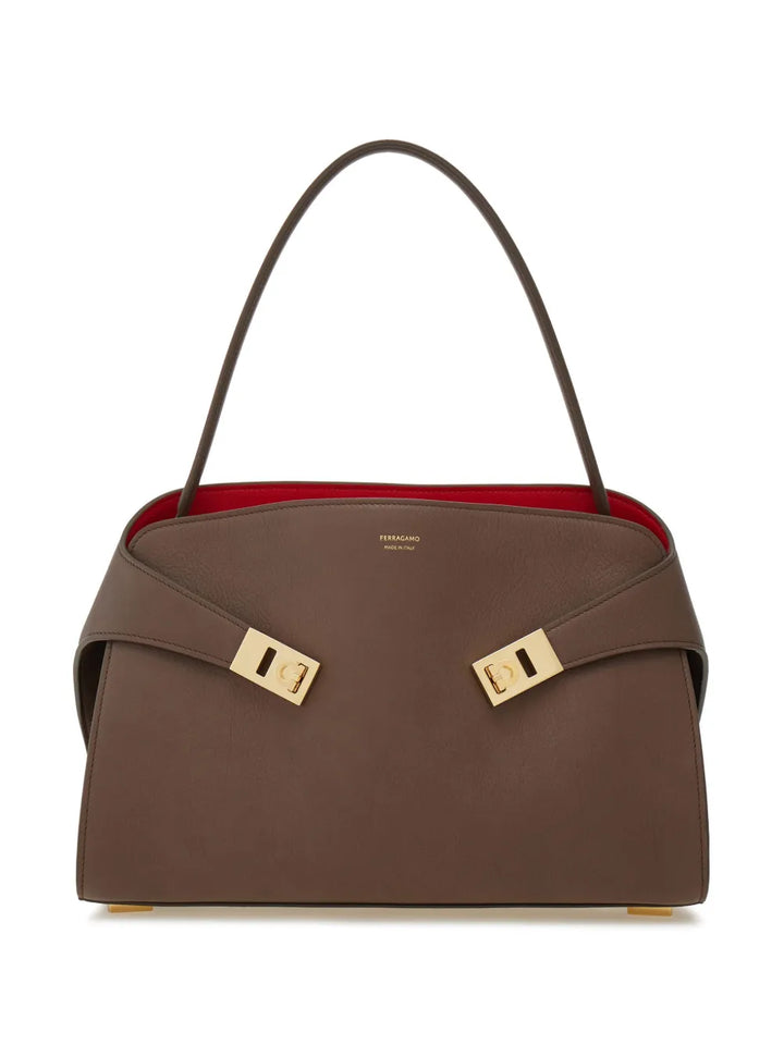 Ferragamo Small Hug Soft Shoulder Bag — Same as shown — Size One Size — Front View
