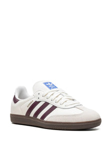 adidas X Emmi Samba Og Off-White/Maroon Sneakers — Off-White/Maroon — Size US M 4 - US W 5.5 — Detail View