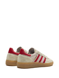 adidas Handball Spezial Putty Grey/Team Victory Red/Wonder Beige Sneakers — Light Grey/Red — Size US M 9.5 - US W 11 — Back View