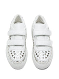 Acne Studios Touch-Strap Platform Sneakers — Optical White — Size US M 11 - US W 12.5 — Side View