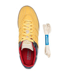 adidas Samba Millenium Wales Bonner - Fade Gold/Navy Croc Sneakers — Banana Yellow/Navy Blue — Size US M 10.5 - US W 12 — Top View
