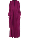 Dolce Gabbana Sheer Gown — Red/ Purple — Size S — Front View