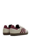 adidas Samba Og Putty Grey Maroon Sneakers — Beige/Red/Brown — Size US M 11 - US W 12.5 — Back View