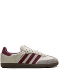 adidas Samba Og Putty Grey Maroon Sneakers — Beige/Red/Brown — Size US M 11 - US W 12.5 — Front View