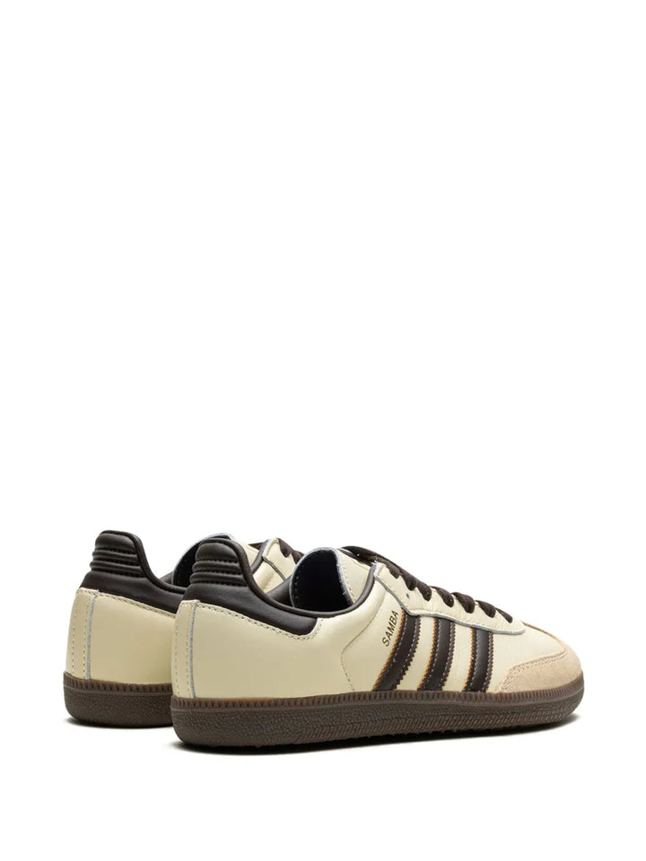 adidas Samba Og Cream White/Dark Brown Sneakers — Cream White/Brown — Size US M 11.5 - US W 13 — Back View