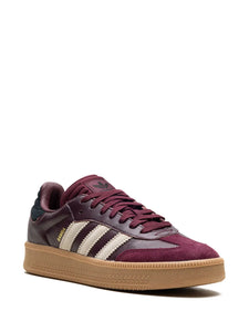 adidas Samba Xlg Maroon Sneakers — Burgundy/Light Grey/Black — Size US M 3.5 - US W 5 — Detail View