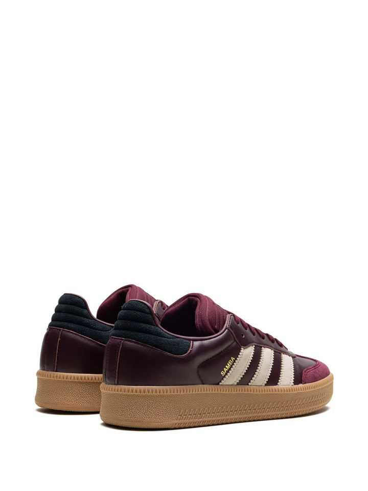 adidas Samba Xlg Maroon Sneakers — Burgundy/Light Grey/Black — Size US M 3.5 - US W 5 — Back View