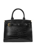 Ralph Lauren Collection Medium Caiman Shoulder Bag — Same as shown — Size One Size — Side View