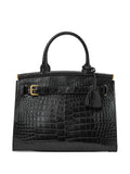 Ralph Lauren Collection Medium Caiman Shoulder Bag — Same as shown — Size One Size — Front View