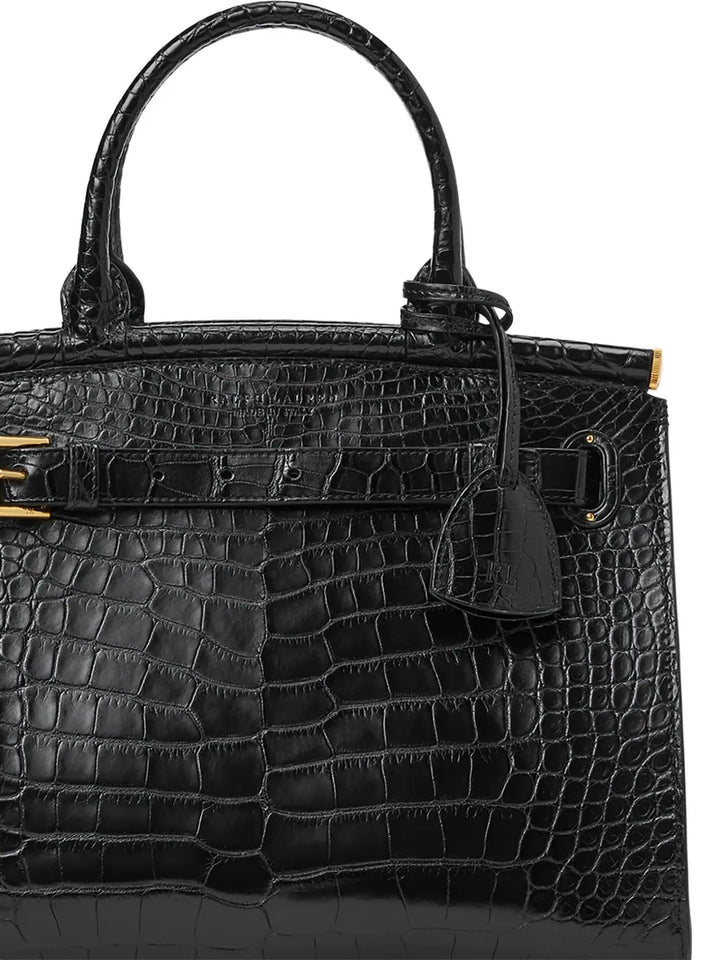 Ralph Lauren Collection Medium Caiman Shoulder Bag — Same as shown — Size One Size — Detail View