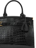 Ralph Lauren Collection Medium Caiman Shoulder Bag — Same as shown — Size One Size — Detail View