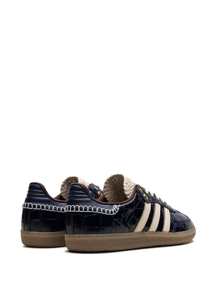 adidas X Wales Bonner Samba Og Navy Croc Sneakers — Navy Blue/White — Size US M 9 - US W 10.5 — Back View