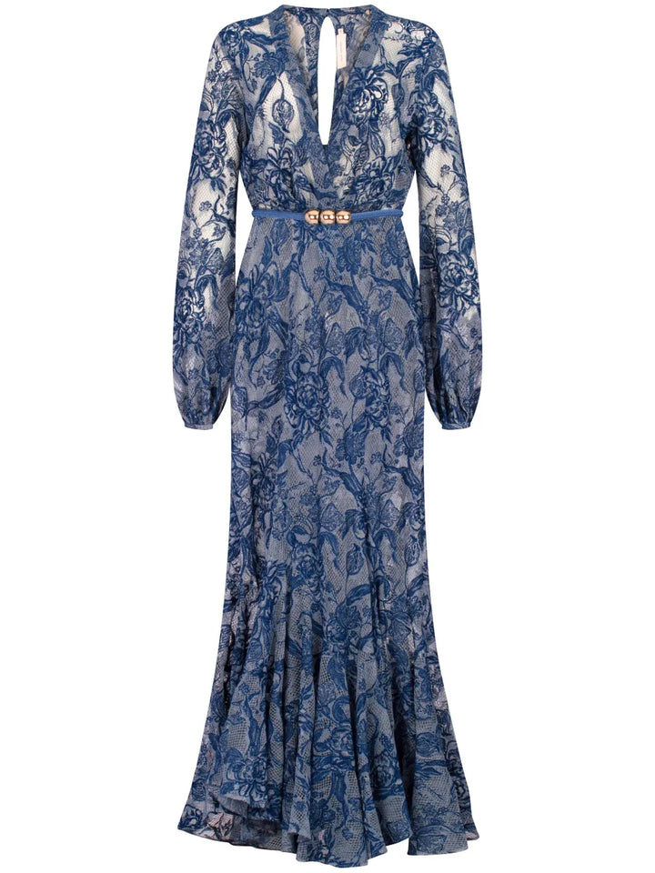 Silvia Tcherassi Robin Dress — Blue — Size XS — Front View