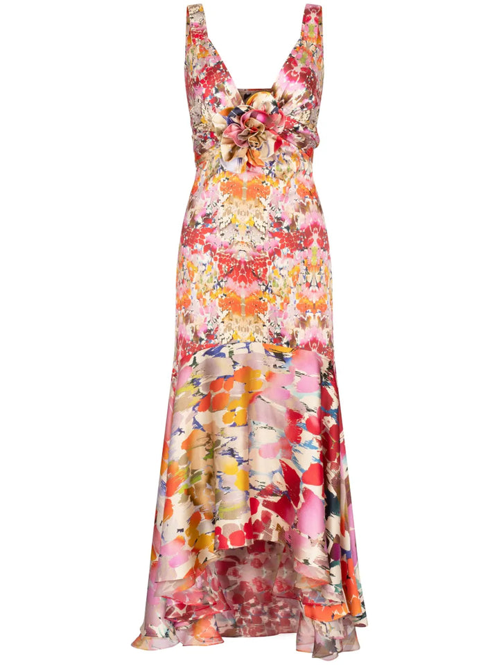Silvia Tcherassi Saskya Midi Dress — Pink — Size XS — Front View