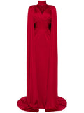 Saiid Kobeisy Jersey Dress — Red — Size XS — Front View