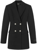 Versace Wool Blazer Dress — Black — Size XS — Front View