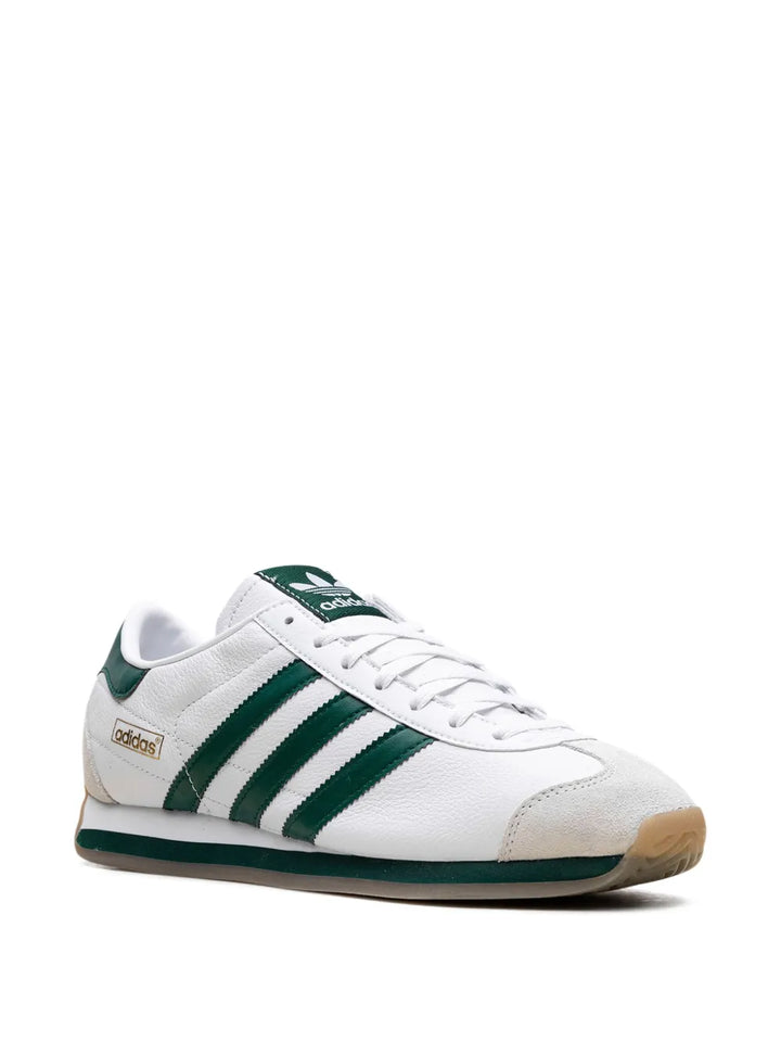 adidas Country Japan White Collegiate Green Sneakers — White — Size US M 9.5 - US W 11 — Side View