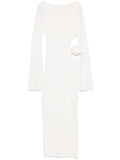 Manuri Paloma Maxi Dress — White — Size S — Front View