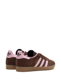 adidas Gazelle Auburn/Clear Pink Sneakers — Auburn Brown/Light Pink — Size US M 3.5 - US W 5 — Back View