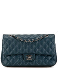 Chanel Pre Owned 2014 2015 Medium Classic Caviar Double Flap Shoulder Bag — Same as shown — Size One Size — Front View