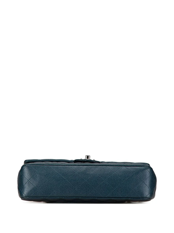 Chanel Pre Owned 2014 2015 Medium Classic Caviar Double Flap Shoulder Bag — Same as shown — Size One Size — Back View