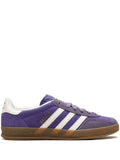 adidas Gazelle Indoor Collegiate Purple Sneakers — Purple/White — Size US M 3.5 - US W 5 — Front View