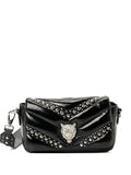 Plein Sport Small Cady Quilted Flap Shoulder Bag — Same as shown — Size One Size — Front View