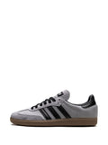 adidas Samba Og Halo Silver/Core Black/Brown Desert Sneakers — Grey — Size US M 3.5 - US W 5 — Detail View