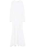 Atu Body Couture Jersey Maxi Dress — White — Size XS — Front View