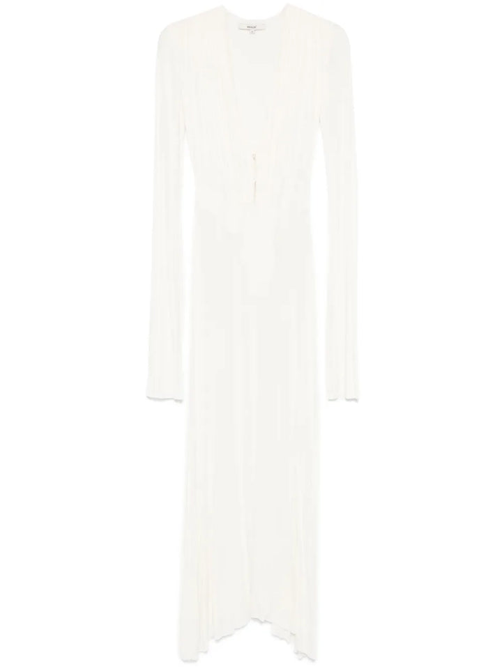 Manuri Suki Dress — White/ Red — Size XS — Front View