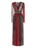 Missoni Pleated Mini Dress — Red — Size XS — Front View