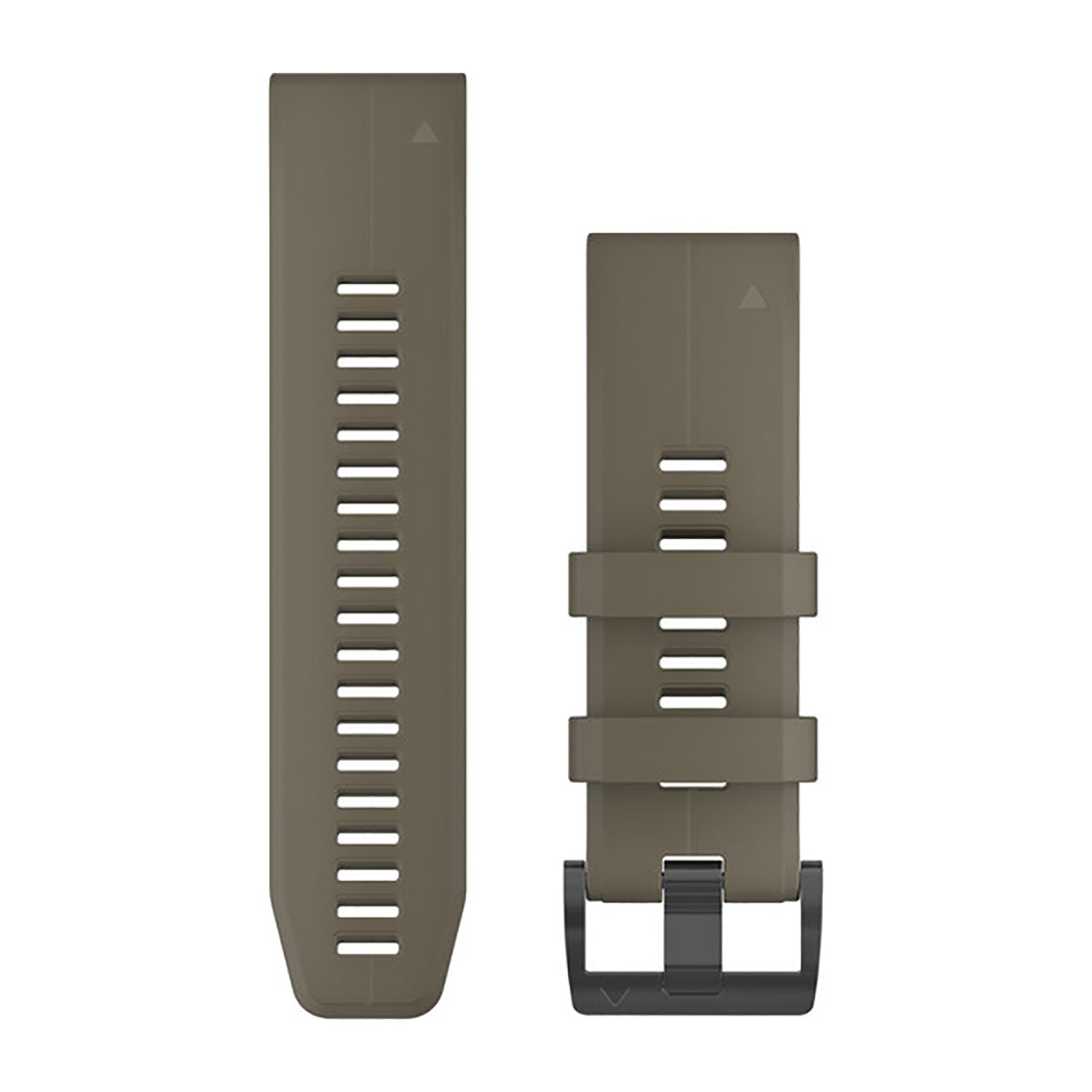 Garmin 26mm QuickFit Silicone Band — Coyote Tan — Size Regular — Detail View
