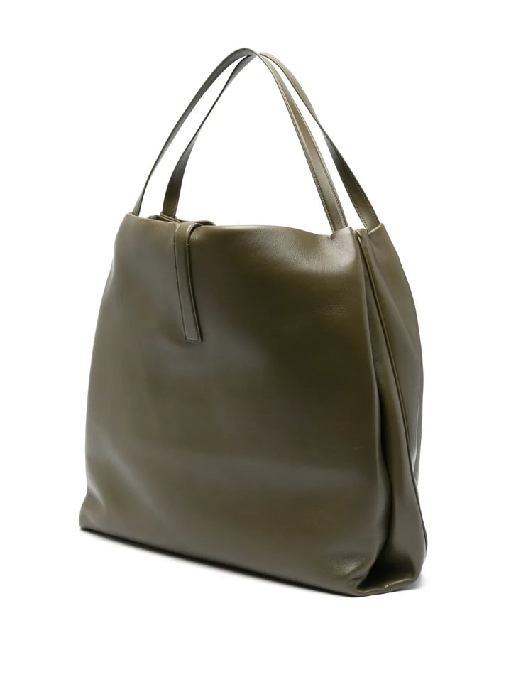 Ferragamo Leather Shoulder Bag — Same as shown — Size One Size — Back View