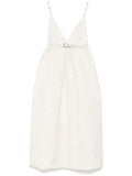 Ganni Stripe Pattern Midi Dress — Same as shown — Size XS — Front View