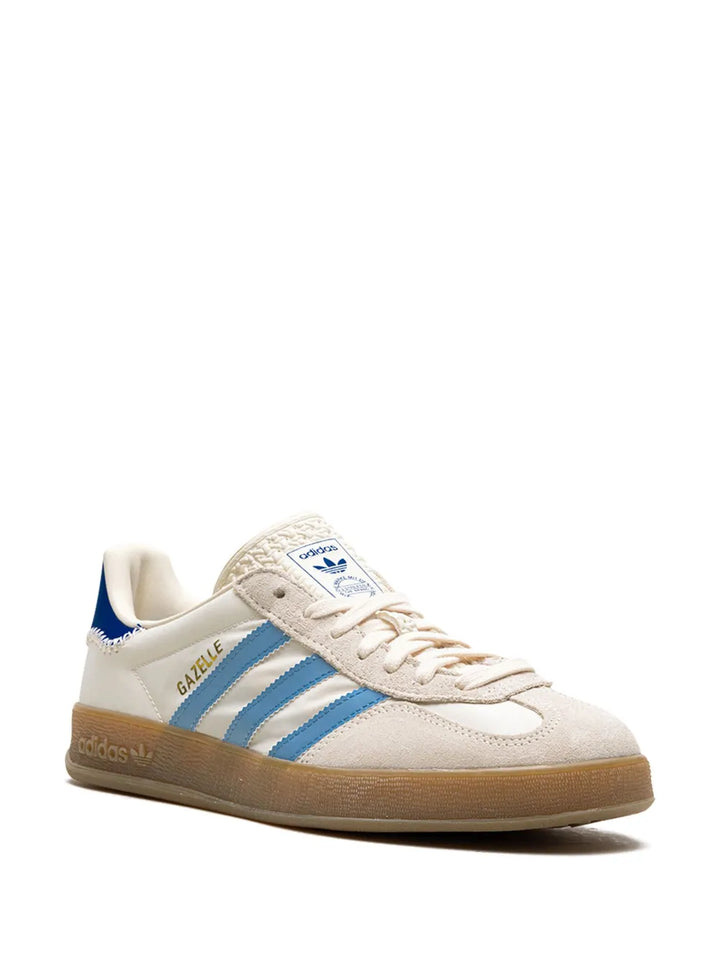 adidas Gazelle Indoor Off White Clear Sky Sneakers — White — Size US M 5.5 - US W 7 — Side View