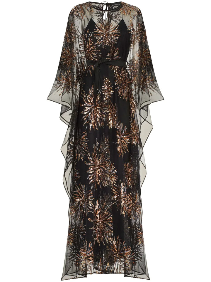 Taller Marmo Gran Soleil Maxi Dress — Black — Size S — Front View