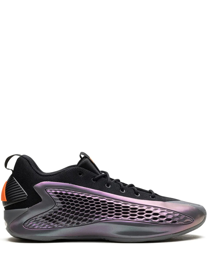adidas Anthony Edwards 1 Low Sneakers — Black — Size US M 9 - US W 10.5 — Front View
