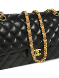 Chanel Pre Owned 2003 Medium Double Flap Shoulder Bag — Same as shown — Size One Size — Back View