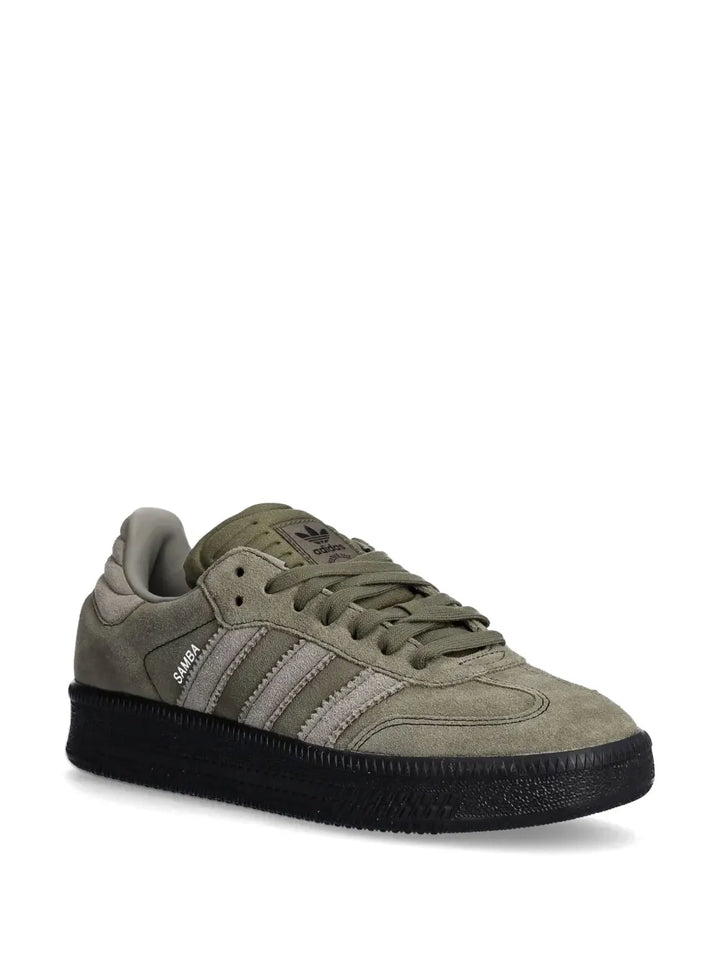 adidas Samba Xlg Sneakers — Olive Green — Size US M 11 - US W 12.5 — Side View