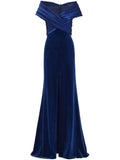 Tadashi Shoji Baxter Gown — Blue/ Navy — Size XS — Front View