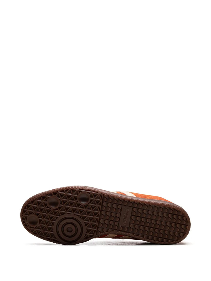 adidas Samba Og Collegiate Orange Sneakers — Orange/Ecru/Red — Size US M 9.5 - US W 11 — Top View