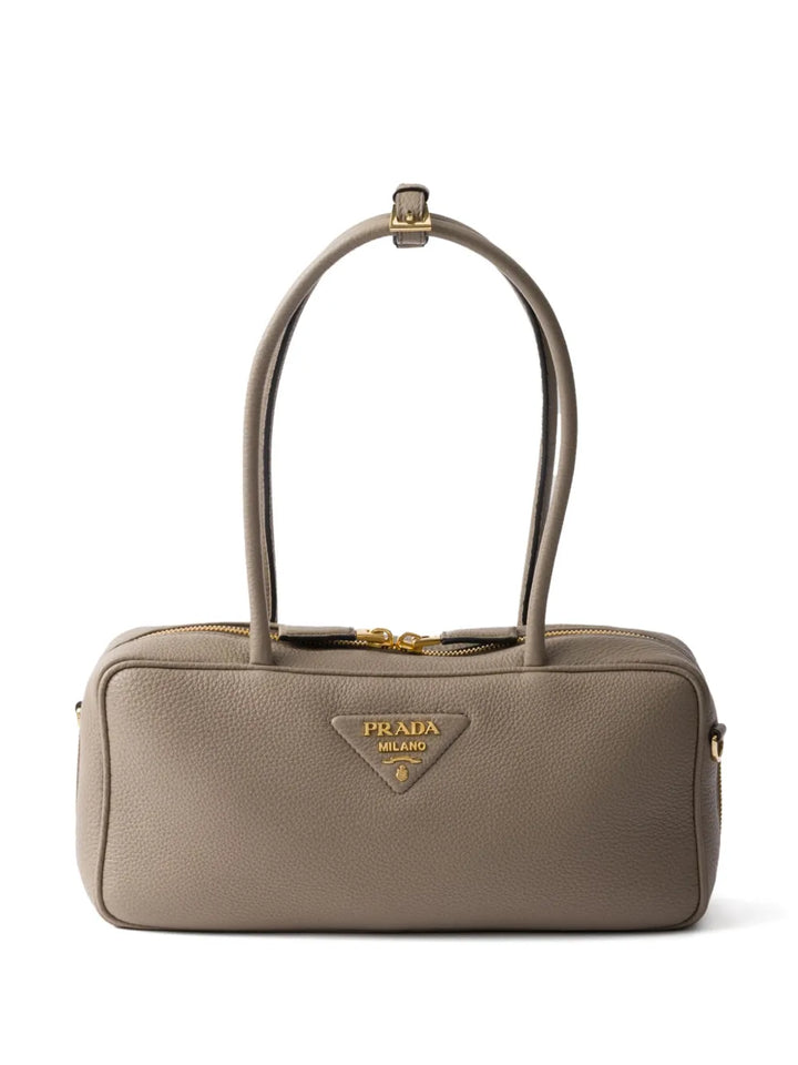 Prada Medium Leather Top Handle Bag — Same as shown — Size One Size — Front View