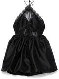 Self Portrait Lace Detailed Mini Dress — Black — Size S — Front View