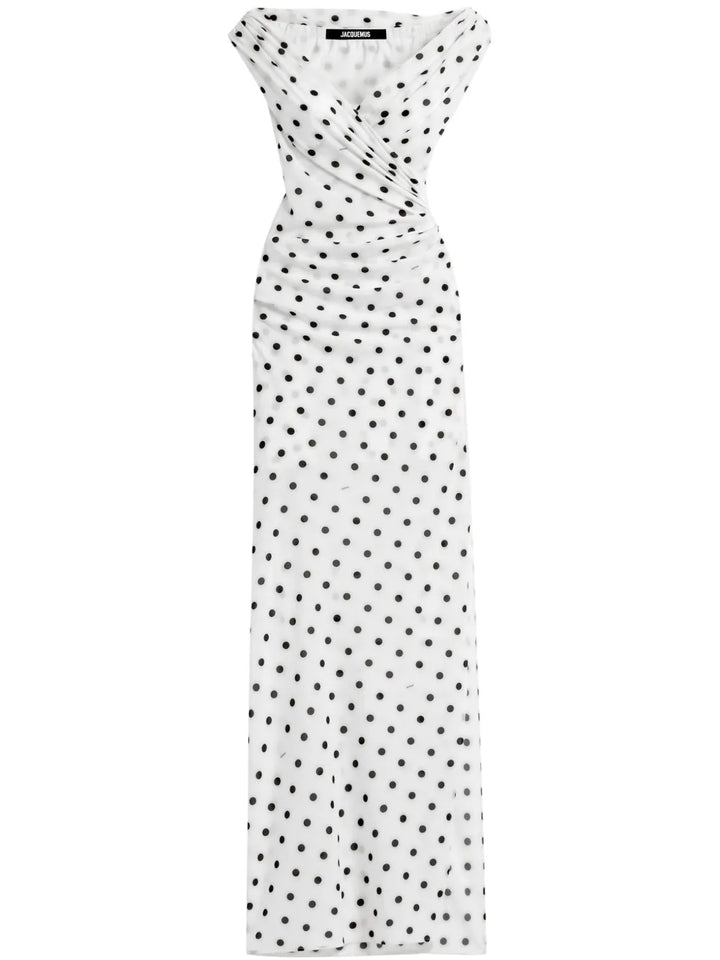 Jacquemus The Rita Long Dress — White — Size XS — Front View